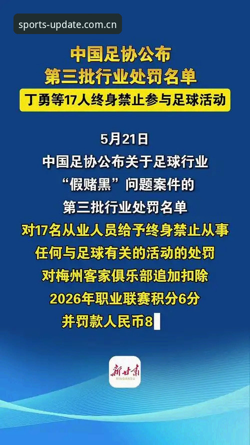 完美体育下载安装最新版 中国足协第三批禁足名单公布,哪些足球从业者被终身禁止参与足球活动?
